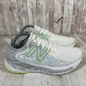 New Balance Fresh Foam 1080v11 Womens 9.5 White Grey Neon Running Shoes W1080Y11